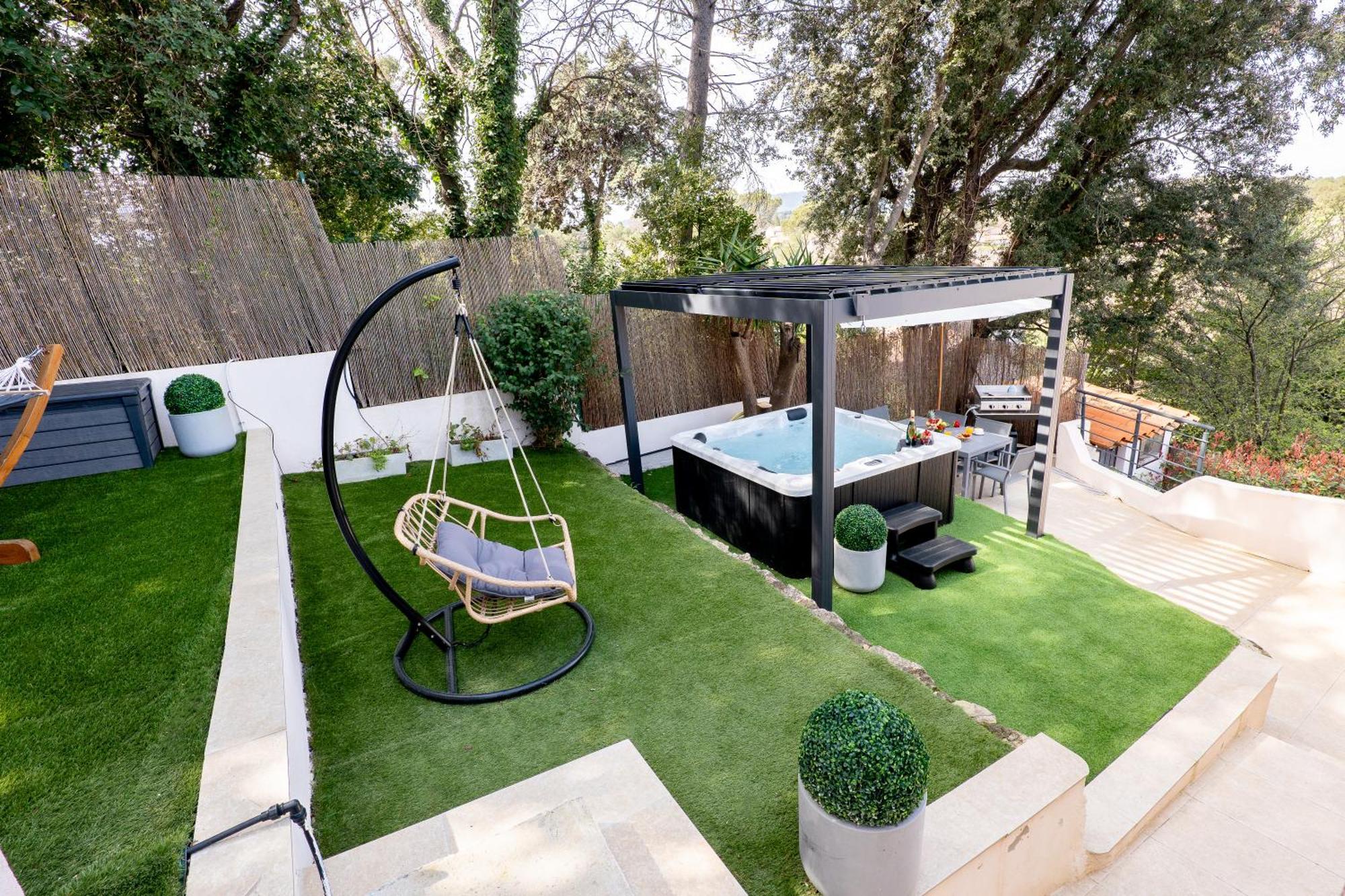 Villa Piscine-Jacuzzi-Videoprojecteur-Clim La Perle Rare Mougins Exterior foto